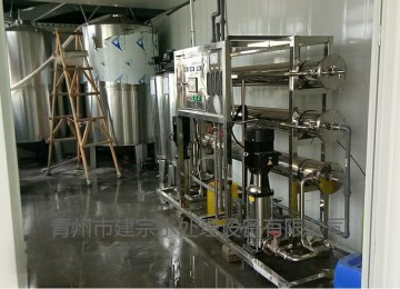 2吨全不锈钢双级反渗透设备