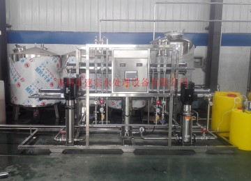 2吨全不锈钢双级反渗透设备