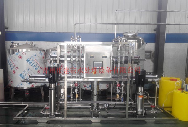 2吨全不锈钢双级反渗透设备