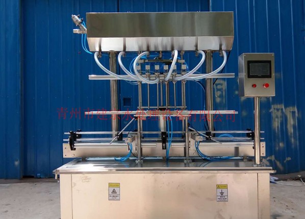 Six-head automatic straight line filling machine