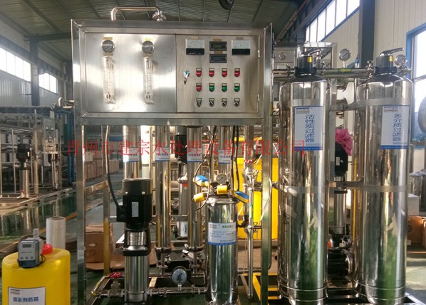 1 ton full stainless steel semi-automatic single-stage reverse osmosis equipment